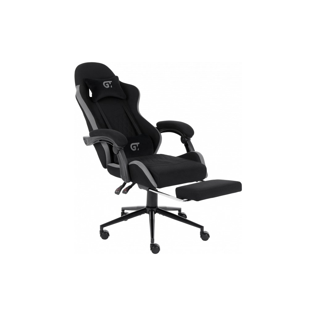 Крісло ігрове GT Racer X-2324 Black/Gray (X-2324 Fabric Black/Gray)