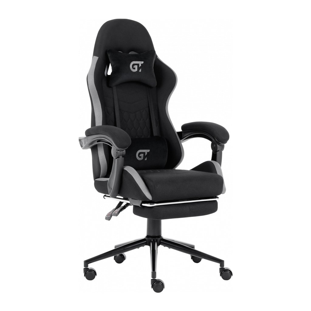 Крісло ігрове GT Racer X-2324 Black/Gray (X-2324 Fabric Black/Gray)