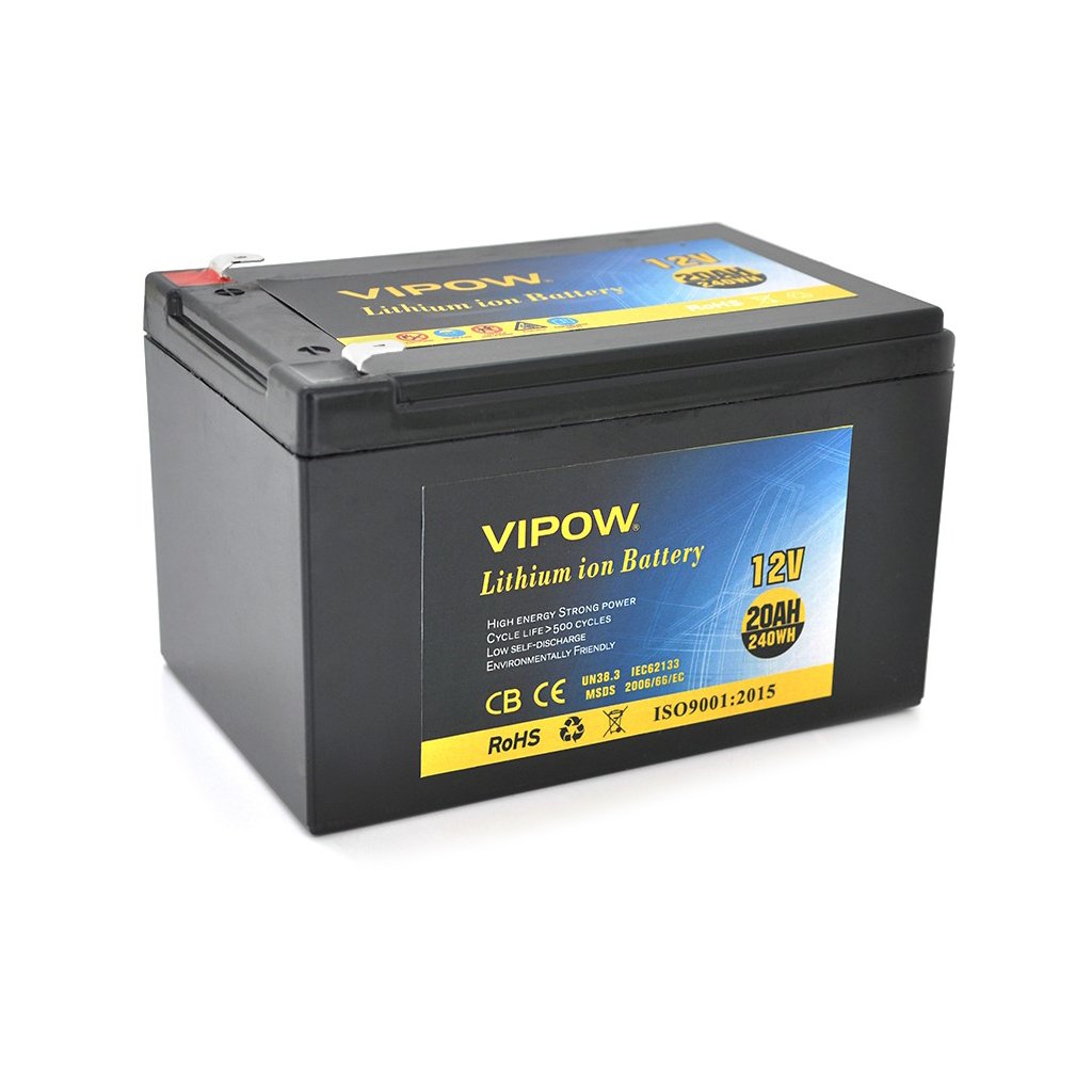 Батарея до ДБЖ Vipow 12V – 20Ah Li-ion (VP-12200LI)