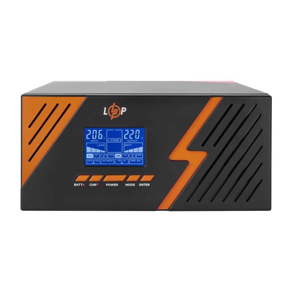 Пристрій безперебійного живлення LogicPower LPM – PSW-1500VA, 1050W, Black (22754)