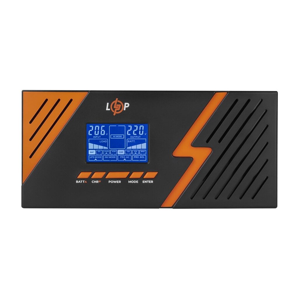 Пристрій безперебійного живлення LogicPower LPM – PSW-1500VA, 1050W, Black (22754)