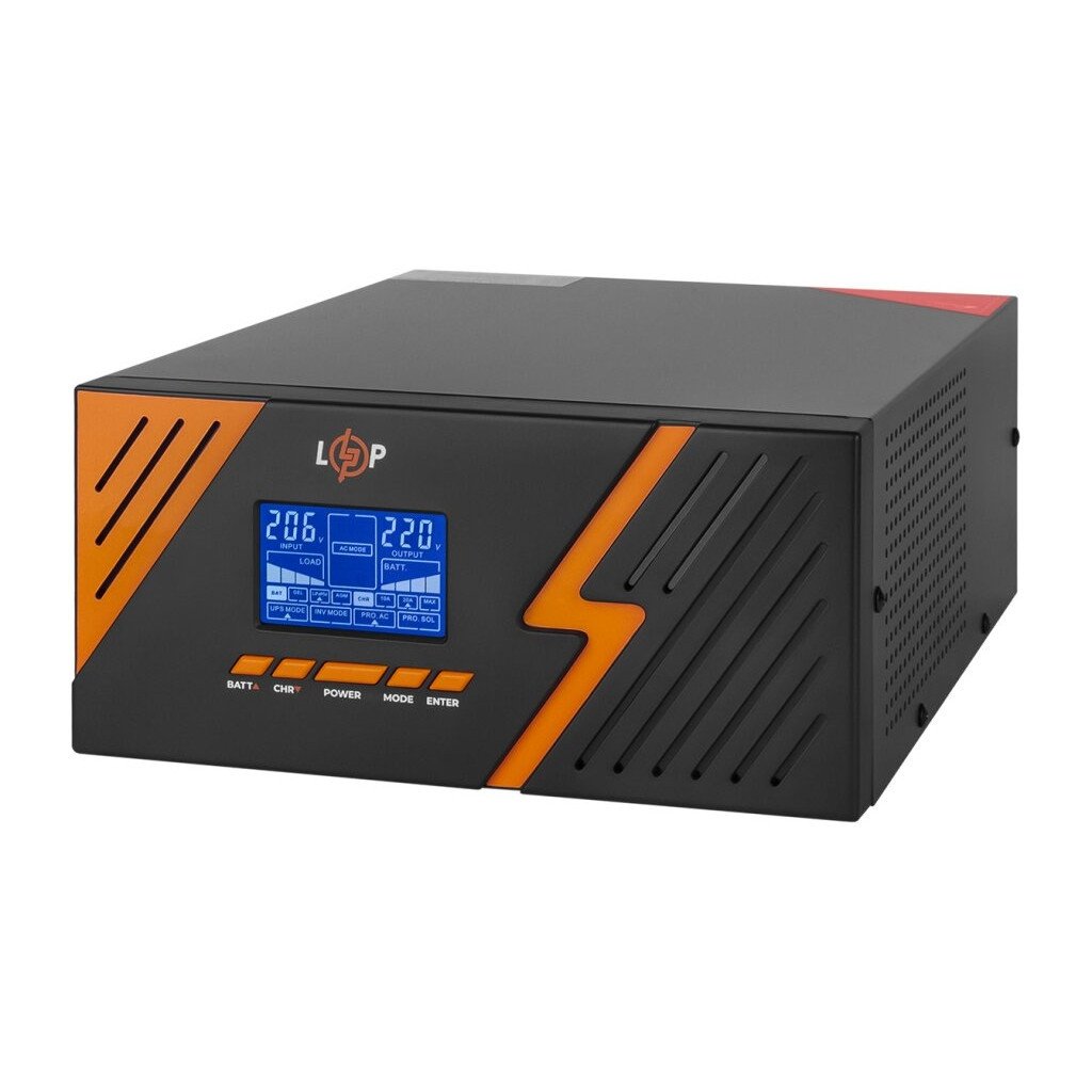 Пристрій безперебійного живлення LogicPower LPM – PSW-1500VA, 1050W, Black (22754)