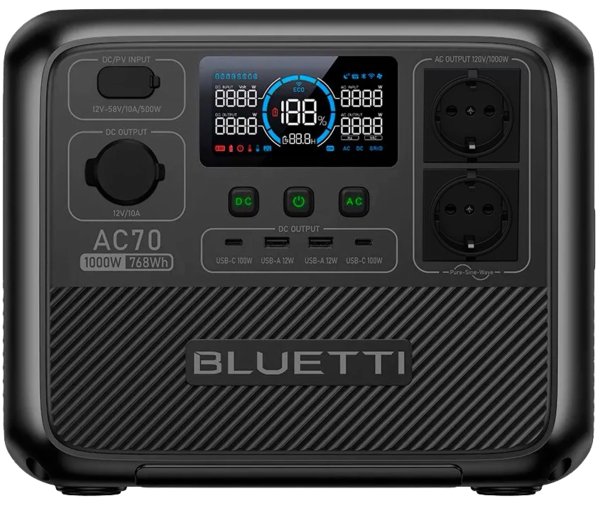 Портативна зарядна станція Bluetti AC70