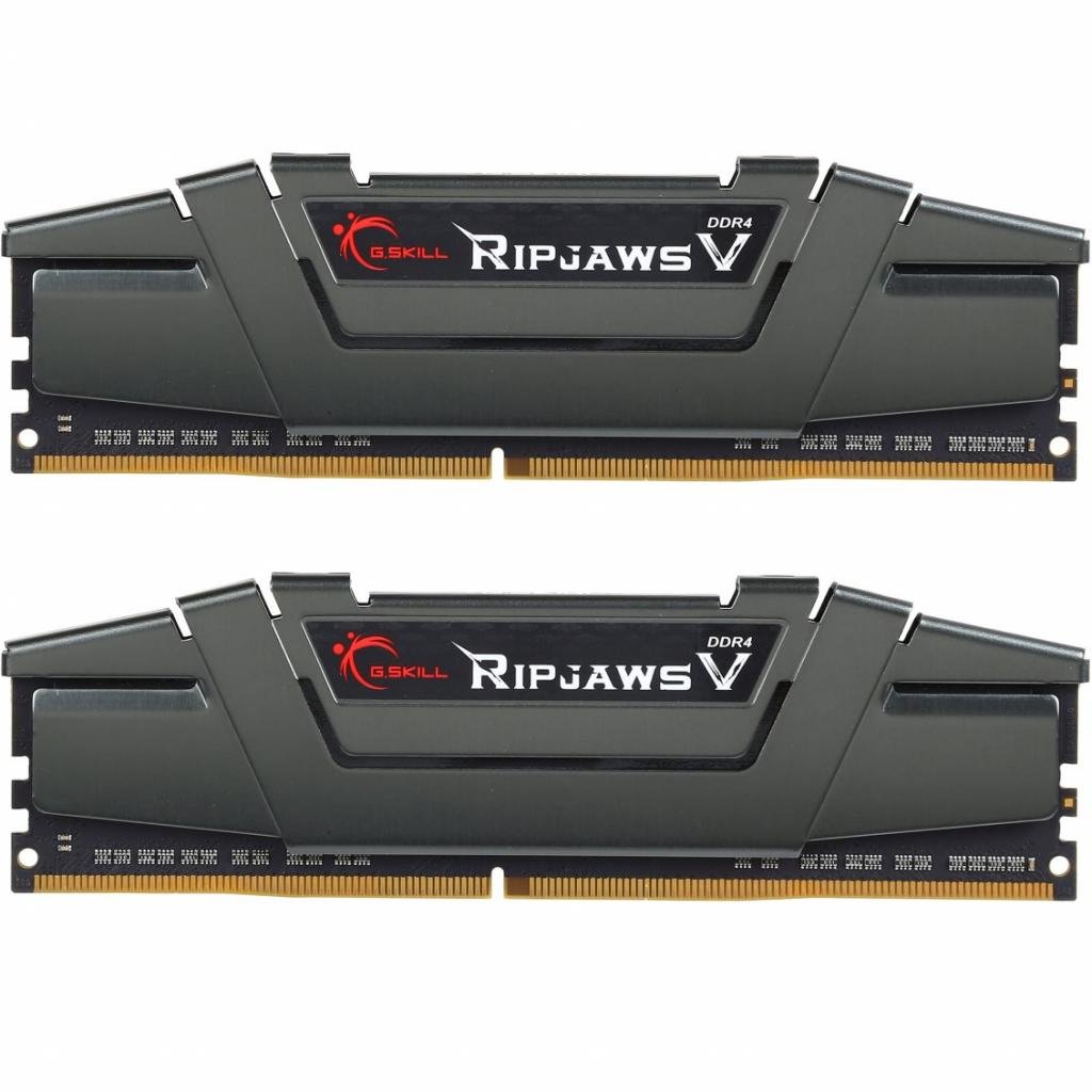 Модуль пам’яті для комп’ютера DDR4 16GB (2x8GB) 3200 MHz RipjawsV G.Skill (F4-3200C16D-16GVGB)