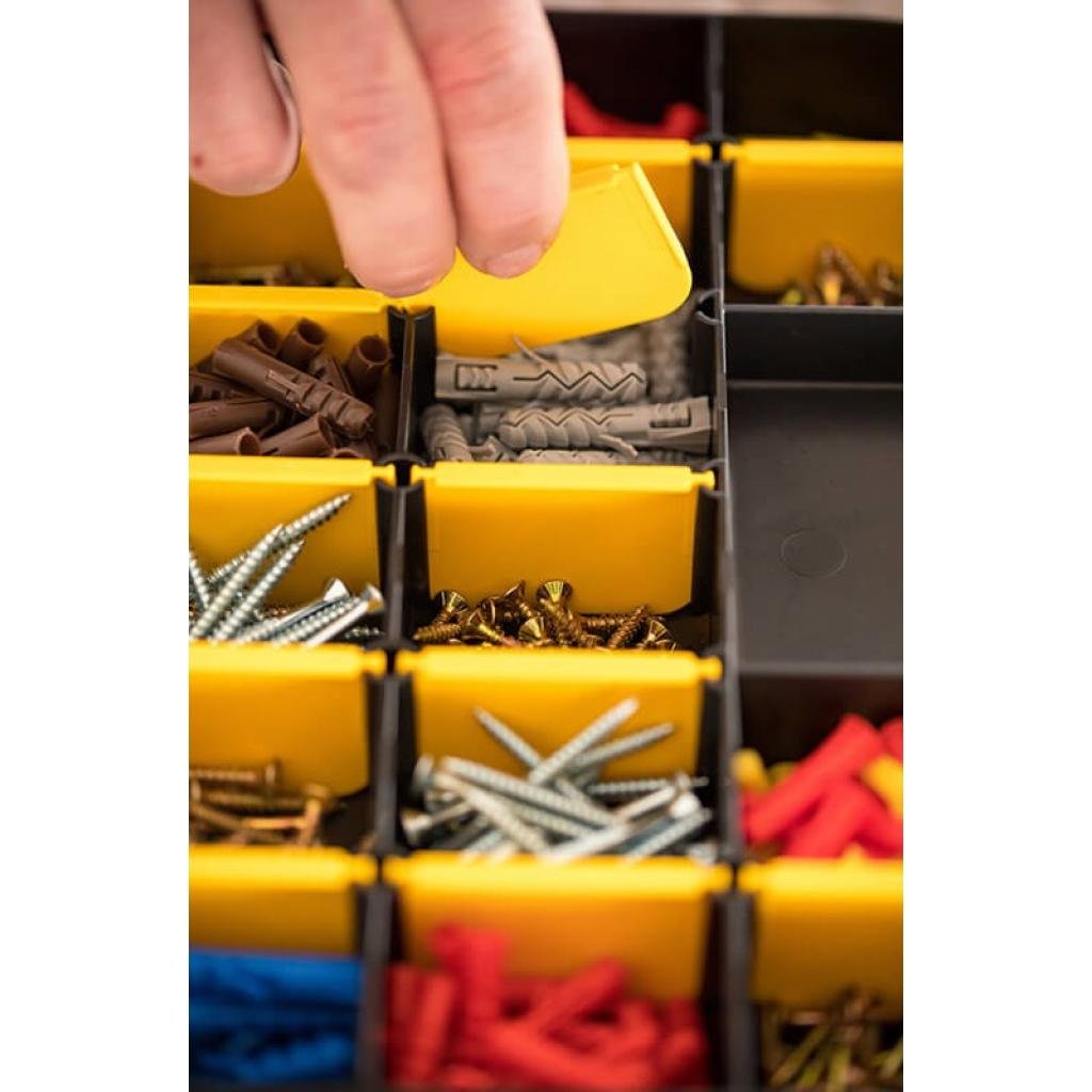 Ящик для інструментів Stanley касетница 21 х 11,5 х 3,5 см 17 отсеков (STST81680-1)