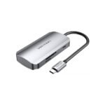 Концентратор Vention USB3.1 Type-C –> USB 3.0×3/SD/TF/PD 100W Hub 6-in-1 (TNHHB)