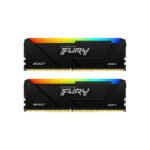 Модуль пам’яті для комп’ютера DDR4 64GB (2x32GB) 3200 MHz Beast RGB Black Kingston Fury (ex.HyperX) (KF432C16BB2AK2/64)