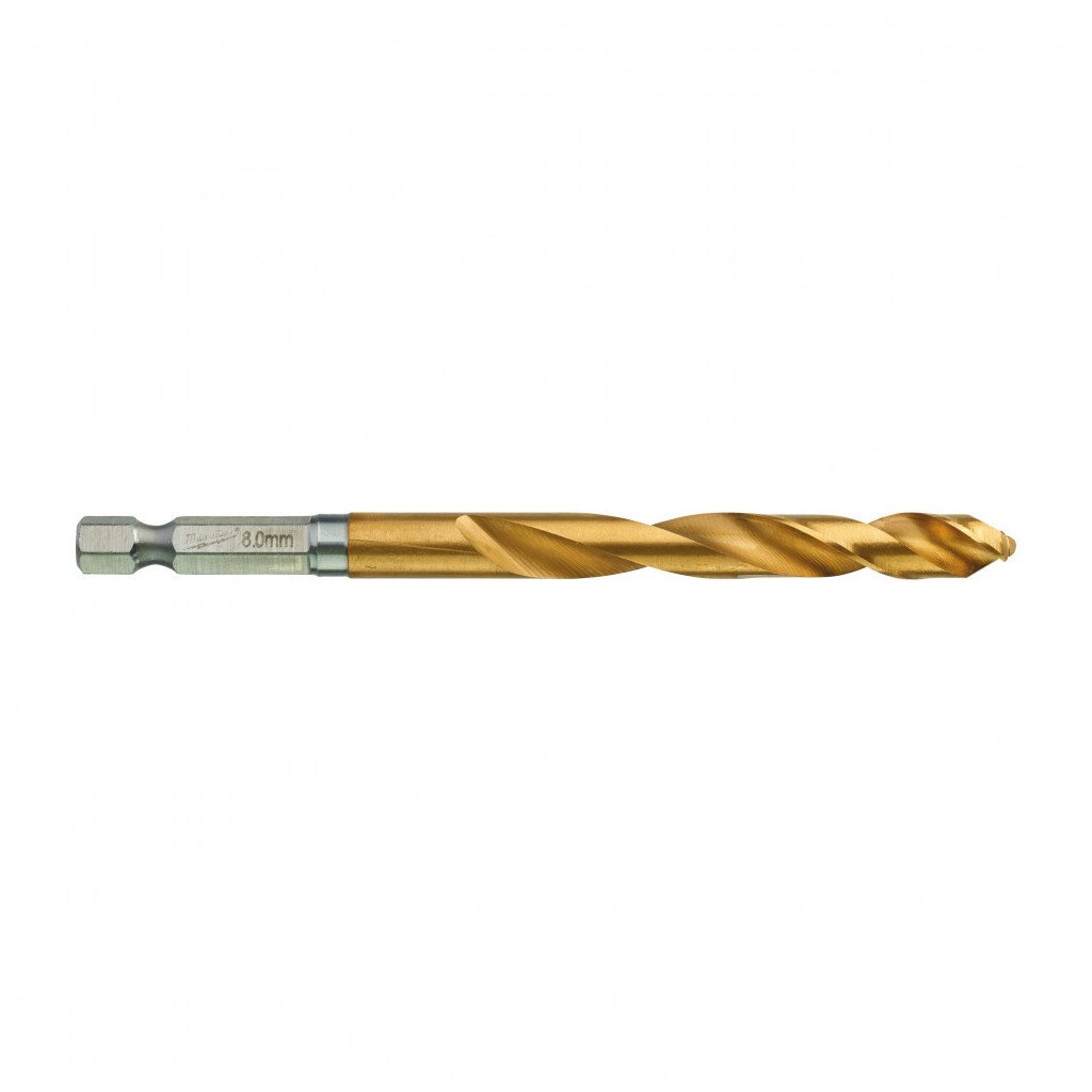 Свердло Milwaukee по металу RedHEX HSS-G TiN, 8,0 мм (48894719)