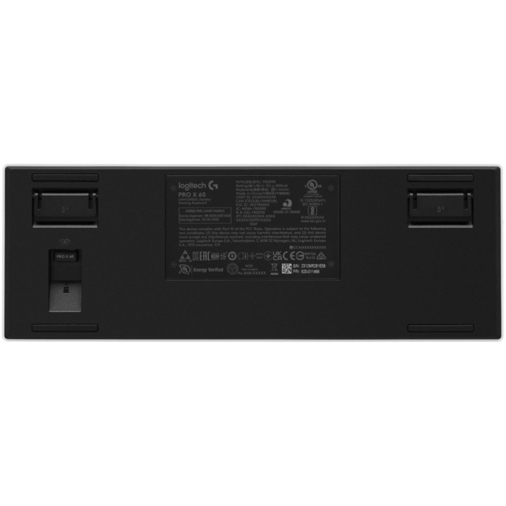 Клавіатура Logitech G Pro X 60 Lightspeed GX Tactile Wireless/Bluetooth UA White (920-011930)