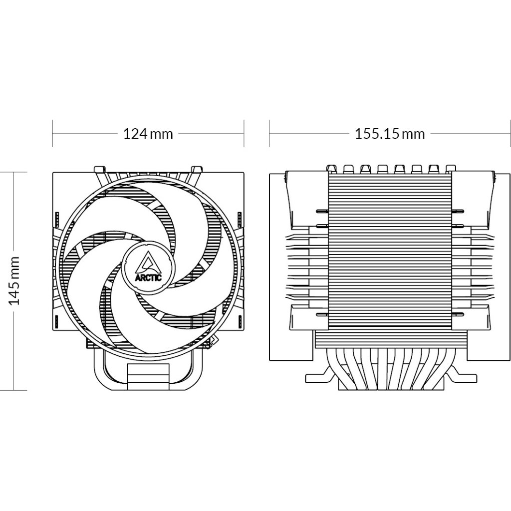 Кулер до процесора Arctic 4U-M Ampere (ACFRE00171A)
