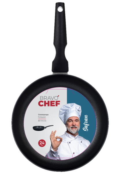 Сковорода BRAVO CHEF Safran 24 см б/кришки