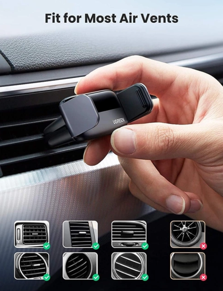 Автотримач Ugreen LP120 Air Vent Mount Phone Holder (Black)