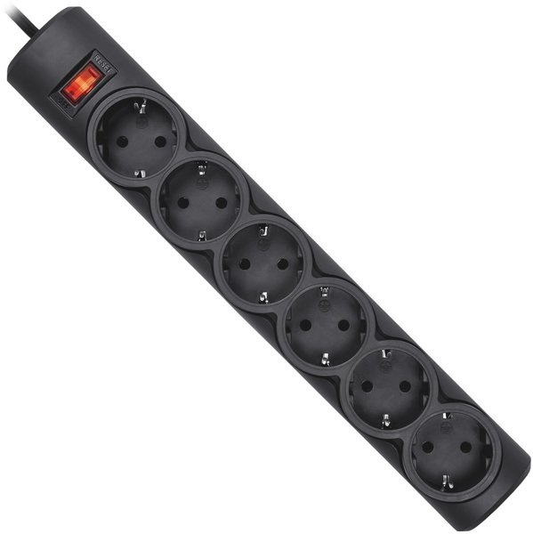 Мережевий фільтр Defender DFS 155 5m 6 роз Black UA (994960)
