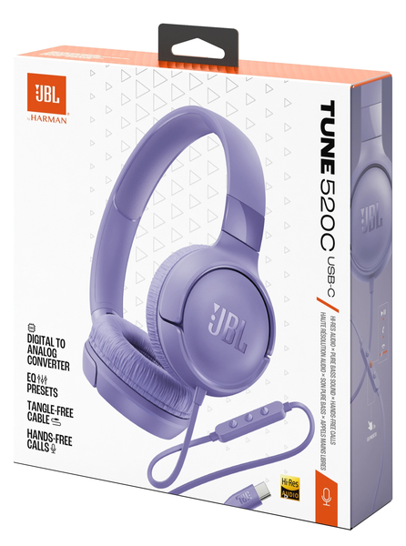Гарнітура JBL TUNE 520C Purple (JBLT520CPUR)