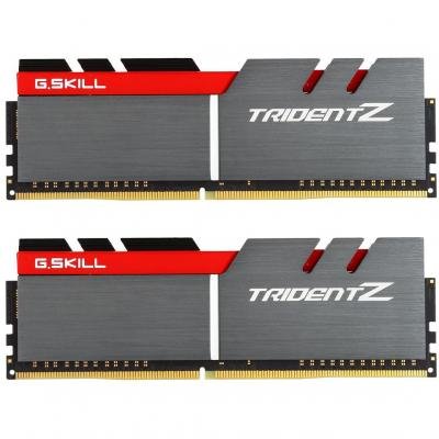 Модуль пам’яті для комп’ютера DDR4 16GB (2x8GB) 3200 MHz Trident Z Silver H/ Red G.Skill (F4-3200C16D-16GTZB)