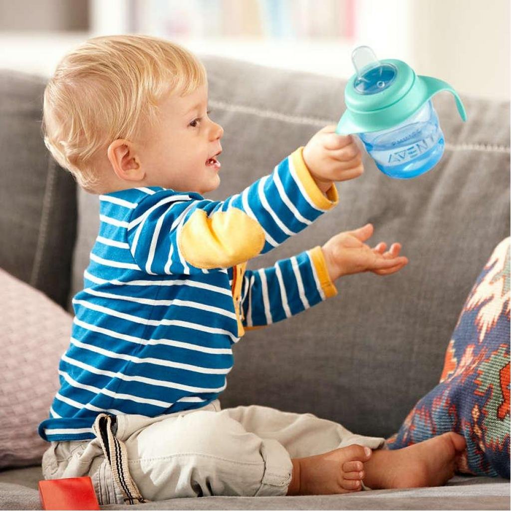 Поїльник-непроливайка Philips AVENT з м’яким носиком 200 мл блакитний, 6 міс+ (SCF551/05)