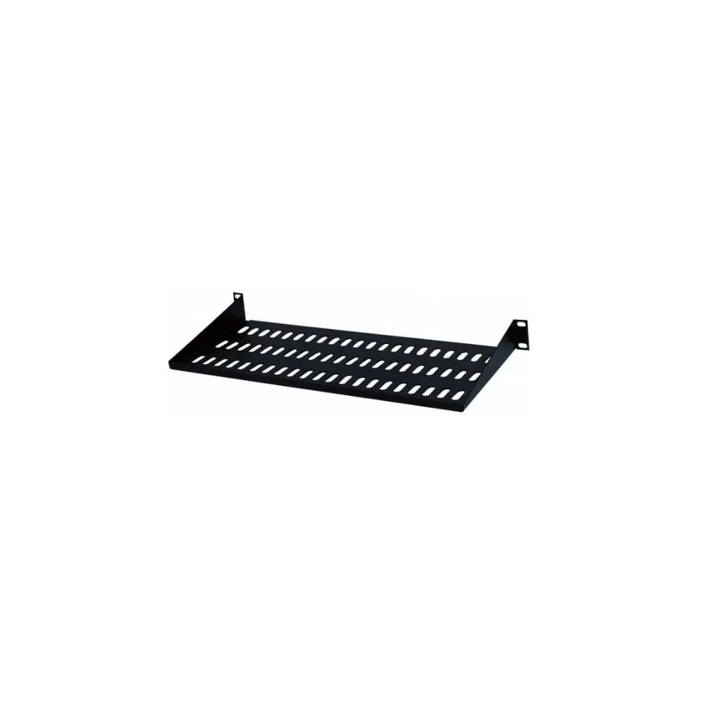 Полка 19″ Hypernet 1U глиб. 300мм, колір чорний (CS-300-1U-BLACK)