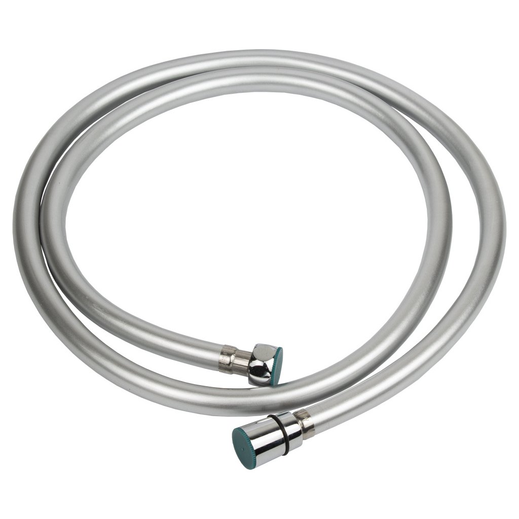 Шланг для душа AQUATICA 1/2″ PVC 3-х шаровий з підшипником сріблястий (XB-0173)