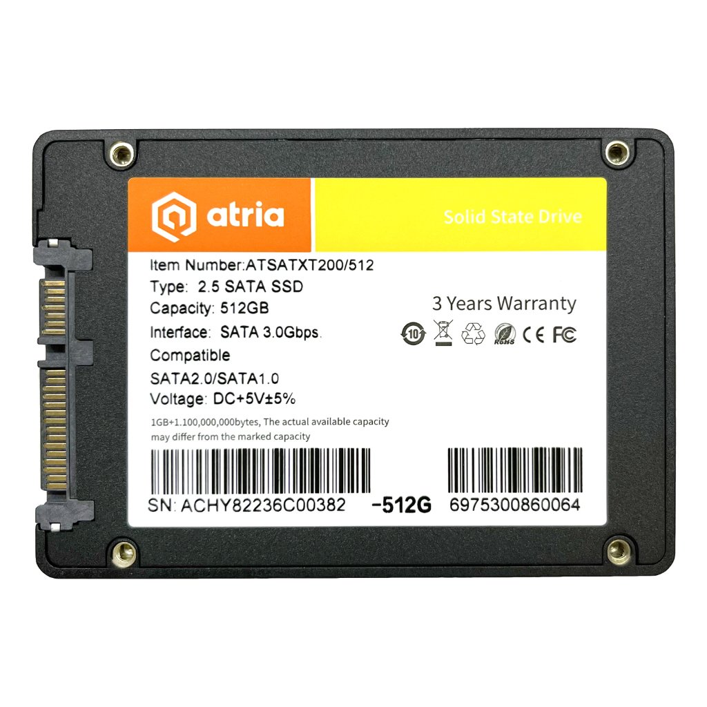 Накопичувач SSD 2.5″ 512GB XT200 ATRIA (ATSATXT200/512)