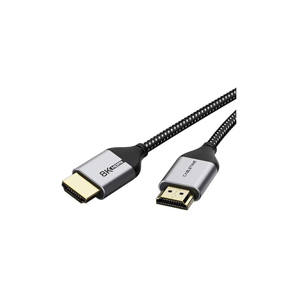 Кабель мультимедійний HDMI to HDMI 1.0m v2.1 Cabletime (CA914661)