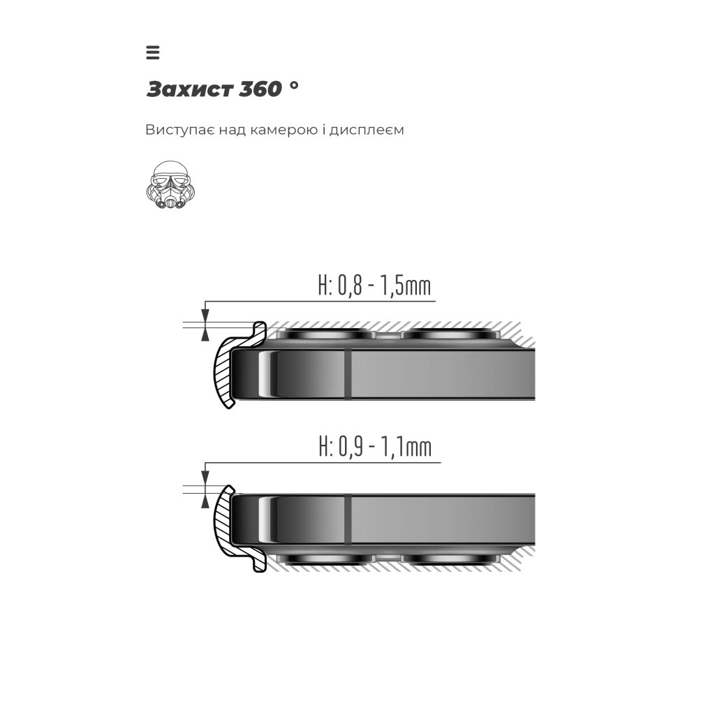 Чохол до мобільного телефона Armorstandart ICON Samsung A56 5G Camera cover Lavender (ARM82590)