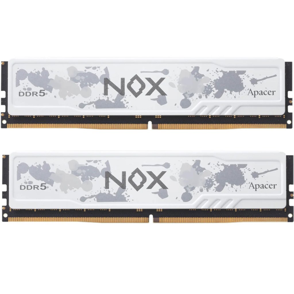 Модуль пам’яті для комп’ютера DDR5 32GB (2x16GB) 5600 MHz NOX White Apacer (AH5U32G56C522MWAA-2)