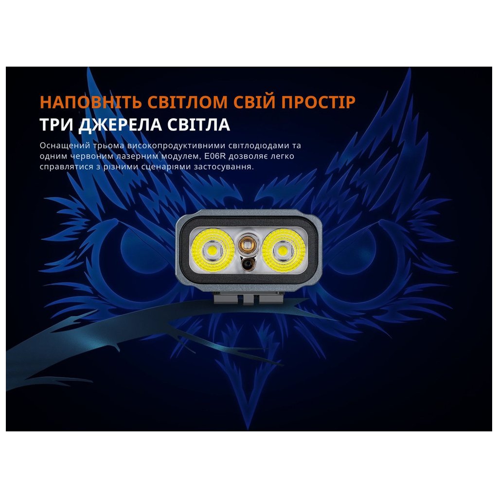 Ліхтар Fenix E06R сірий (E06RGray)