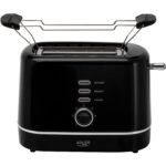 Тостер Adler AD 3224 black 850Вт/ 2 відділення/7 режимів підсмажування/розморожування/підігрів булок