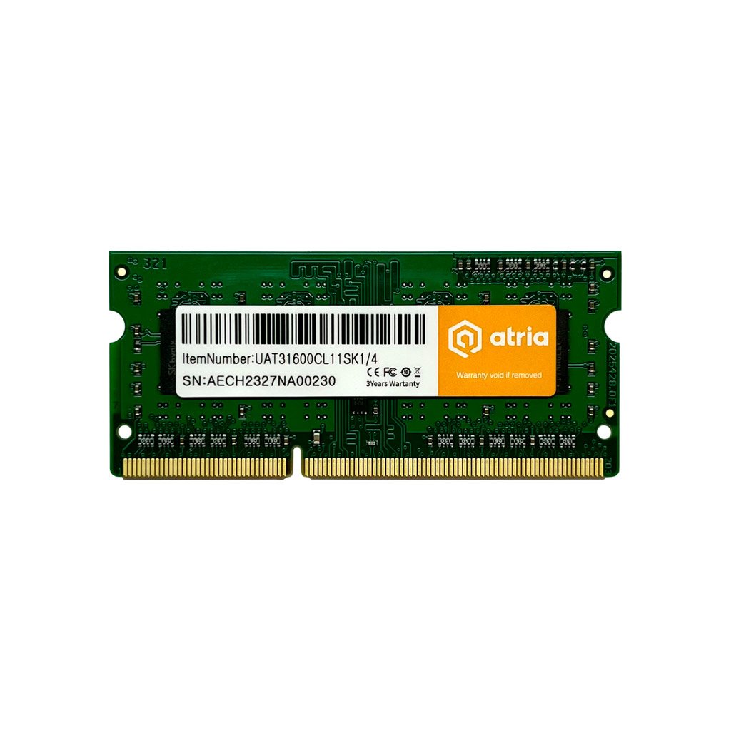 Модуль пам’яті для ноутбука SoDIMM DDR3 4GB 1600 MHz ATRIA (UAT31600CL11SK1/4)