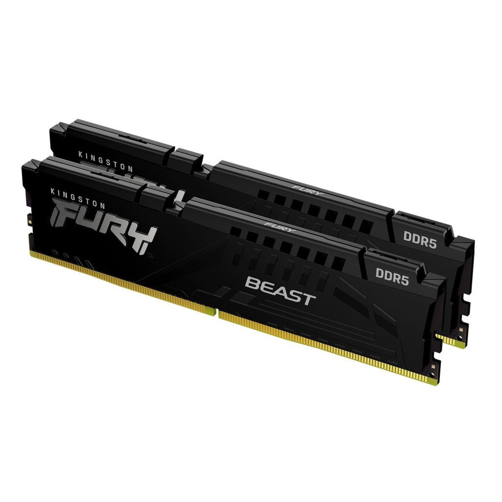 Модуль пам’яті для комп’ютера DDR5 64GB (2x32GB) 5600 MHz Beast Black Kingston Fury (ex.HyperX) (KF556C36BBEK2-64)