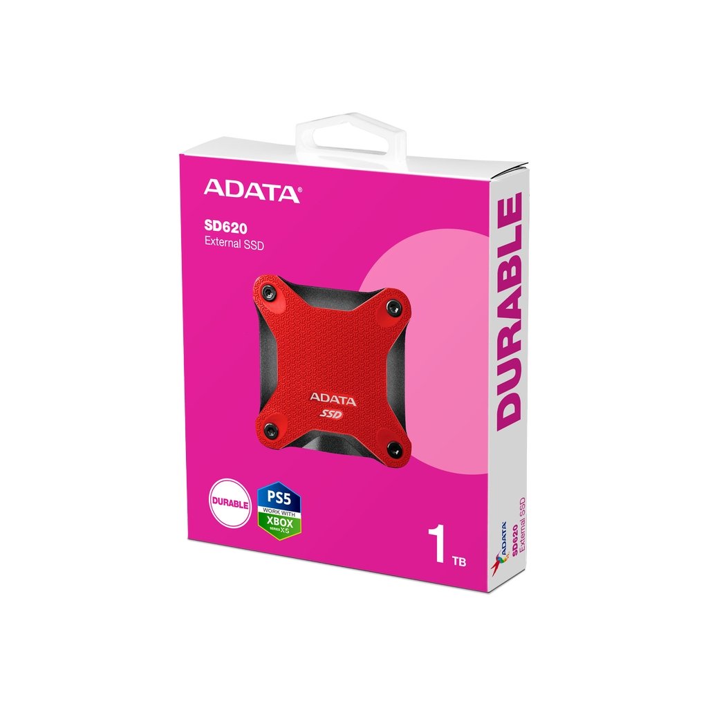 Портативний SSD ADATA SD620 1TB USB 3.2  520/460Mb/s Red
