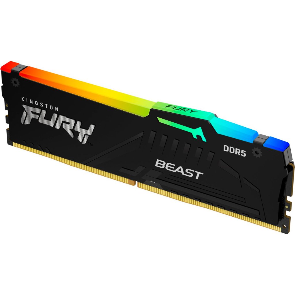 Модуль пам’яті для комп’ютера DDR5 16GB 6000 MHz FURY Beast RGB EXPO Kingston Fury (ex.HyperX) (KF560C30BBEA-16)