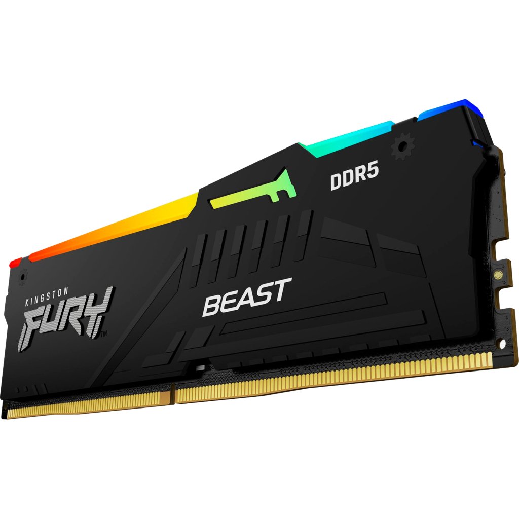 Модуль пам’яті для комп’ютера DDR5 16GB 6000 MHz FURY Beast RGB EXPO Kingston Fury (ex.HyperX) (KF560C30BBEA-16)