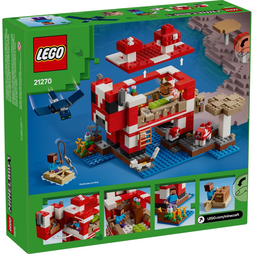 Конструктор LEGO Minecraft Грибний будинок (21270)