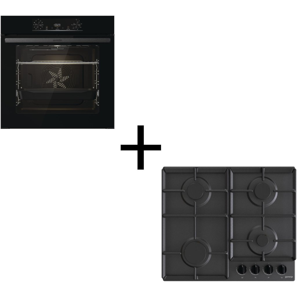 Комплект вбудованої техніки Gorenje BO6735E02BK + G641EB (SET_BO6735E02BK_G641EB)