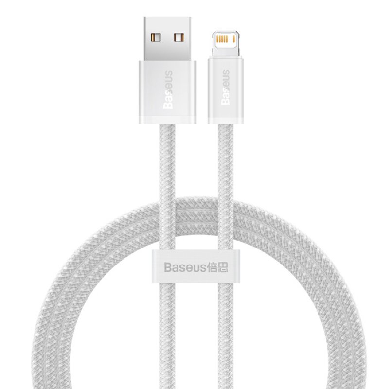 Кабель Baseus Dynamic Series Fast Charging Data Cable USB to iP 2.4A 2m White