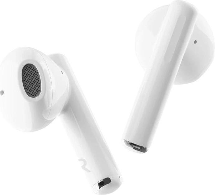 Навушники бездротові Pixus Space TWS, White, Bluetooth 5.3, мікрофон, кейс для зарядки, 40 мАг x 2 / 480 mAh, Type-C, час роботи до 6 ч (4897058531633)