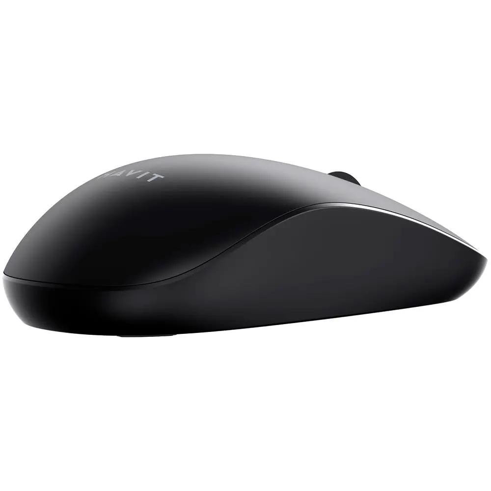 Миша бездротова Havit MS358GT, Black, USB 2.4GHz, оптична, 1200 dpi, 3 кнопки, до 10 м, 1xAA (HV-MS358GT)